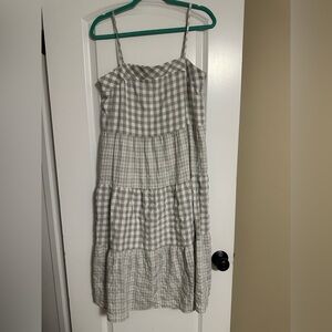 Entro Gray Gingham Dress